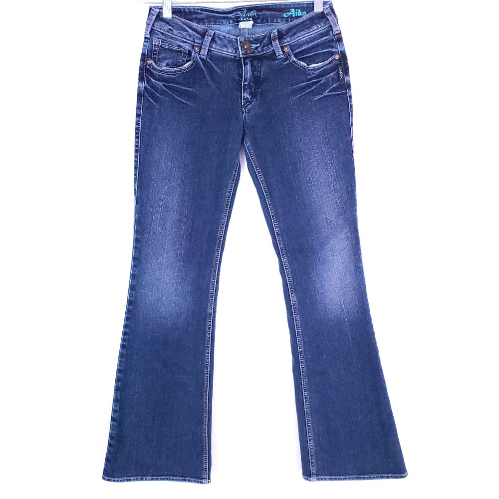 Silver Jeans Women Jean Aiko Low Rise Color Blue Size 28x31 (28x30)